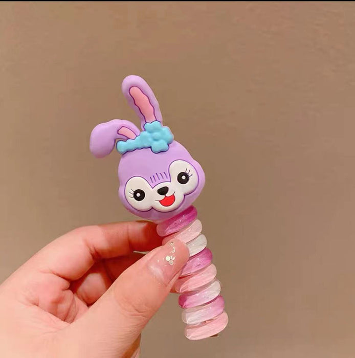 Wholesale Cute Cartoon Polyurethane Phone Cord Children's Hair Tie JDC-HS-Yiyan002