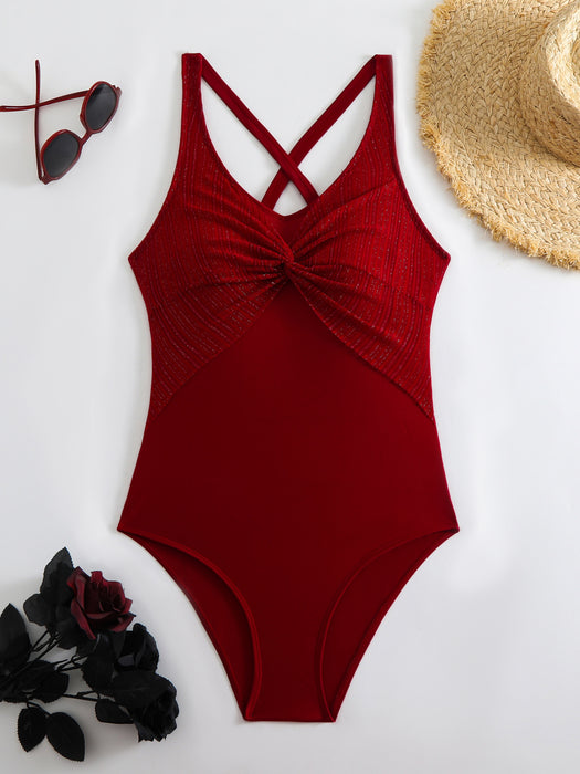 Wholesale Jumpsuit women sexy tight fitting patchwork bikini women