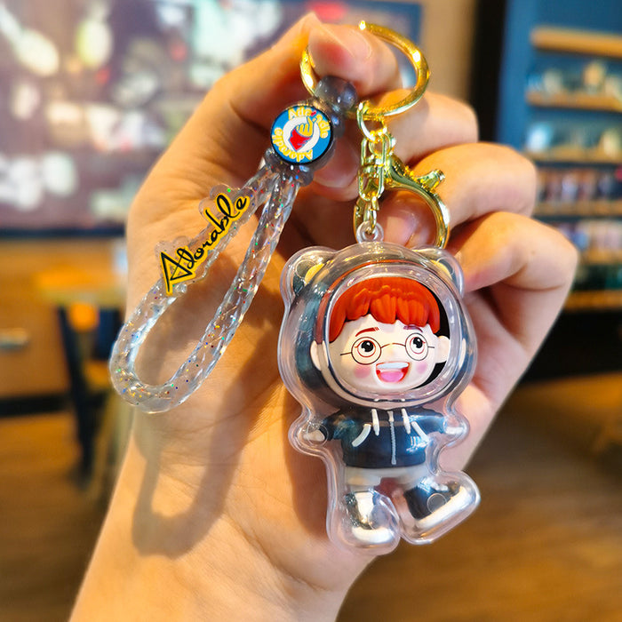 Wholesale Cartoon 3D Doll Rubber Keychain JDC-KC-Tingm037