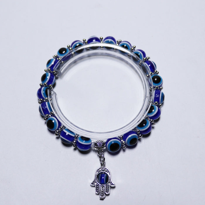 Wholesale Retro Blue Eyes Devil's Eye Bracelet Bracelet Butterfly Turtle Elephant Fatima's Hand Pendant