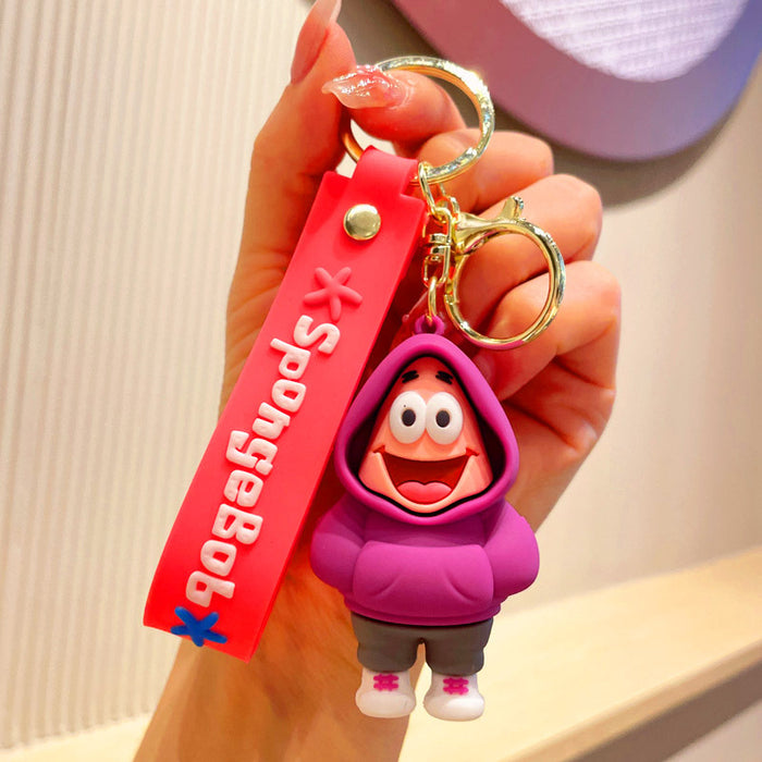 Wholesale Silicone Cartoon Sweatshirt Shoe Keychain JDC-KC-JuJi020