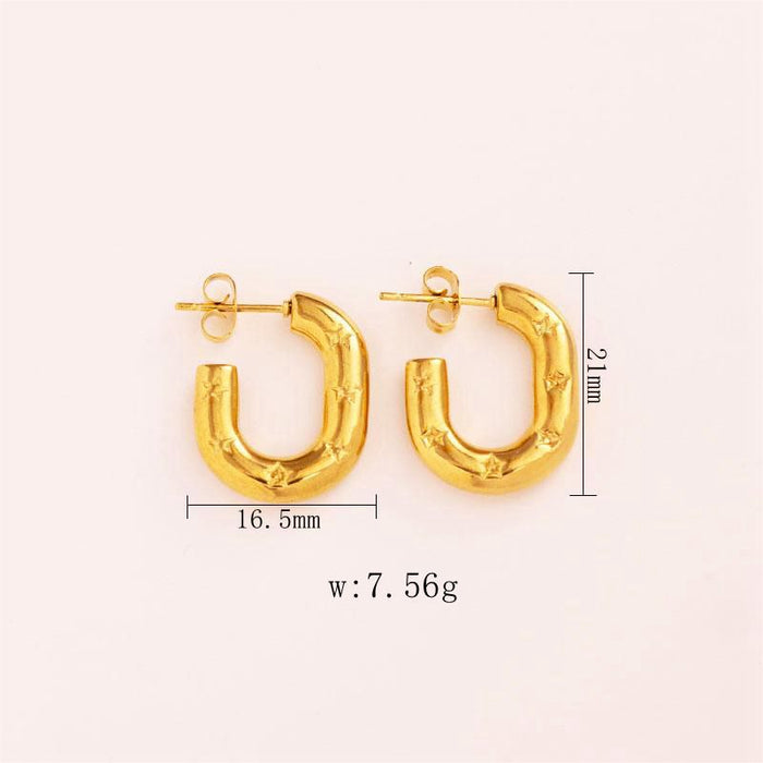Wholesale Stainless Steel Geometric Earrings Earrings