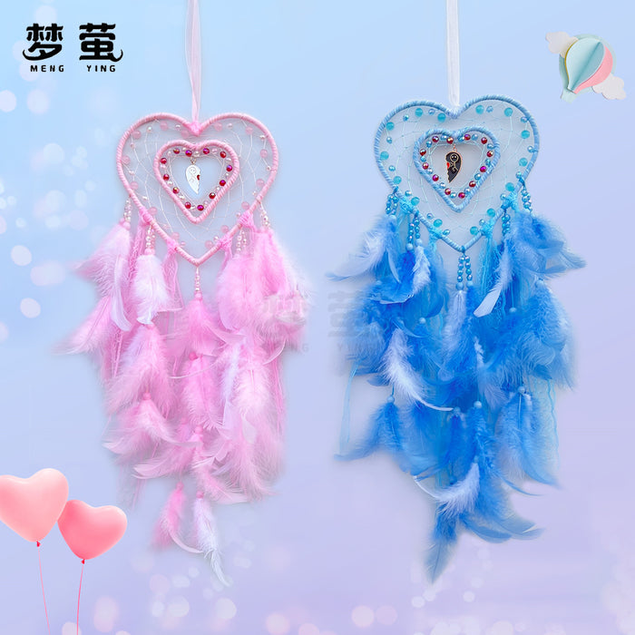 Wholesale Metal Dream Catcher Hollow Heart Design Wedding Home Decor Hanging Ornament Gift MOQ≥2