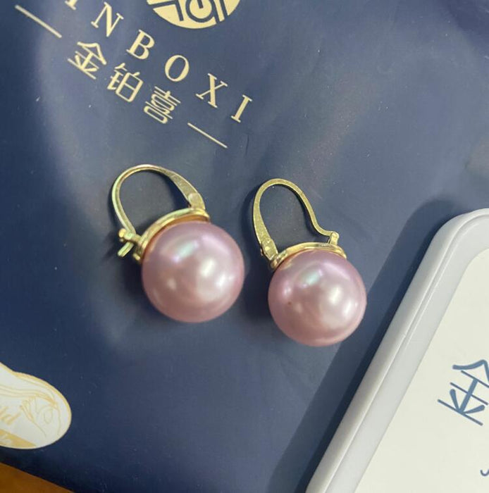 Wholesale Pearl earrings with retro temperament, simple and high-end texture for women, copper ear hooks for earrings