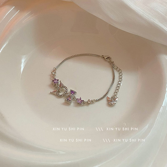 Wholesale Flower butterfly bracelet, light luxury temperament, high-end sense, niche design, versatile star bracelet