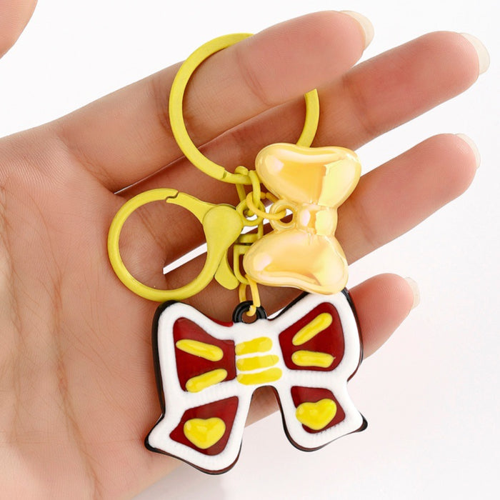 Wholesale Candy-Colored Bow Keychain