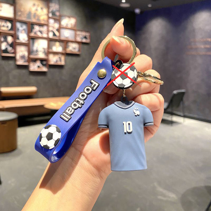 Wholesale Football jersey keychain,  cartoon doll,  school bag pendant,  car keychain