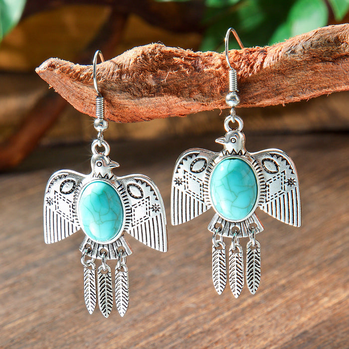 Wholesale Bohemian Drop Acrylic Earrings Vintage Fashion Accessory MOQ≥2