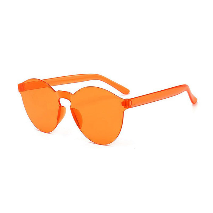 Wholesale Glasses Fashion Sunglasses Transparent Integrated Frameless Sunglasses