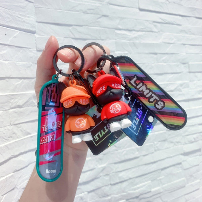 Wholesale PVC bullfight cartoon key chain JDC-KC-JuJi020