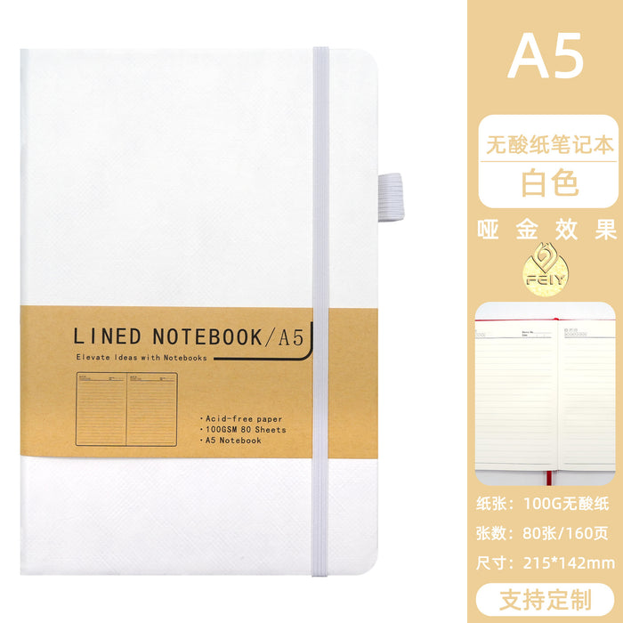 Wholesale Acid-Free Paper A5 Notebook Red DuPont Cover Vintage Style