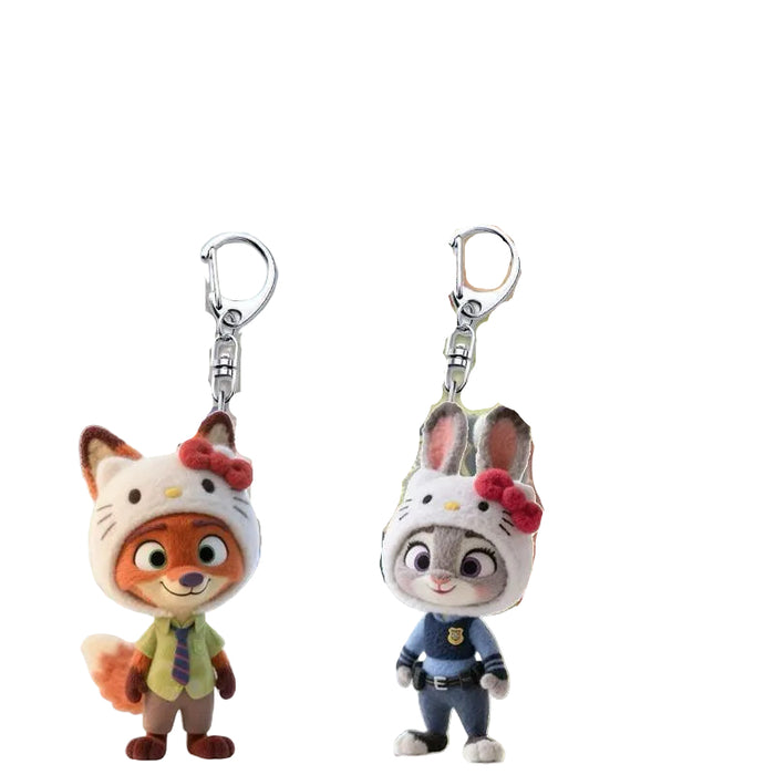 Wholesale Cute cartoon acrylic keychains for couples.