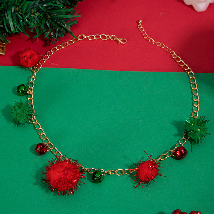 Wholesale Christmas Bell Irregular Collarbone Necklace Fashion Jewelry Accessory MOQ≥2