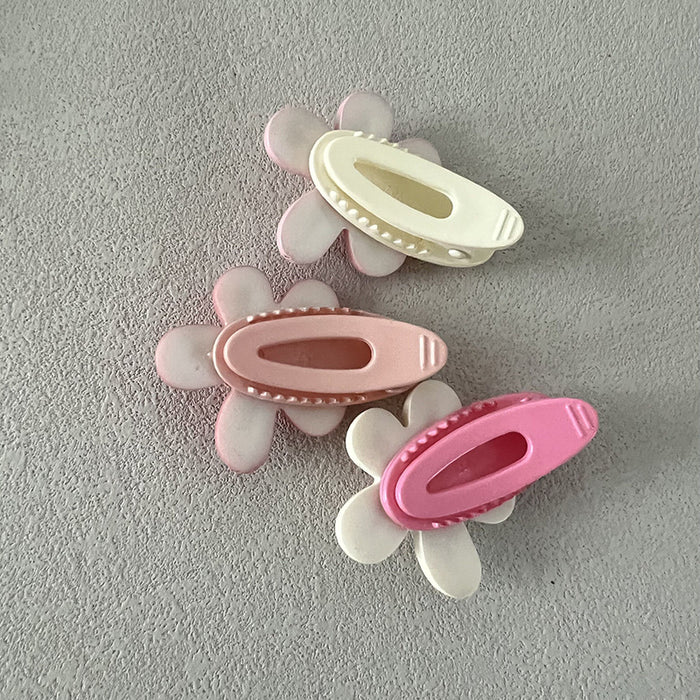 Wholesale pink niche flower hair clip bangs forehead clip hair accessories hair accessories