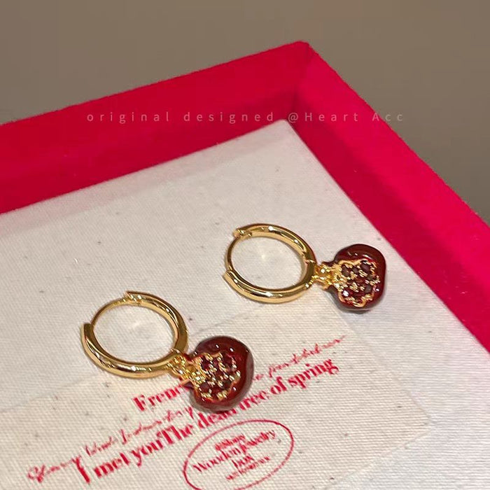 Wholesale  Red Necklace Women's Overlapping Clavicle Chain Niche Accessories Woolen Chain