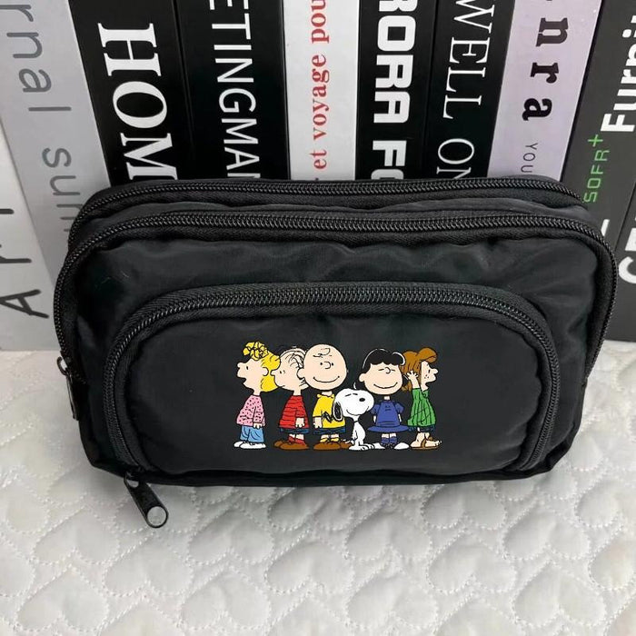 Wholesale Polyester Cartoon Dog Print Pencil Case Cute Student Stationery Pouch For School Girls Storage Bag
