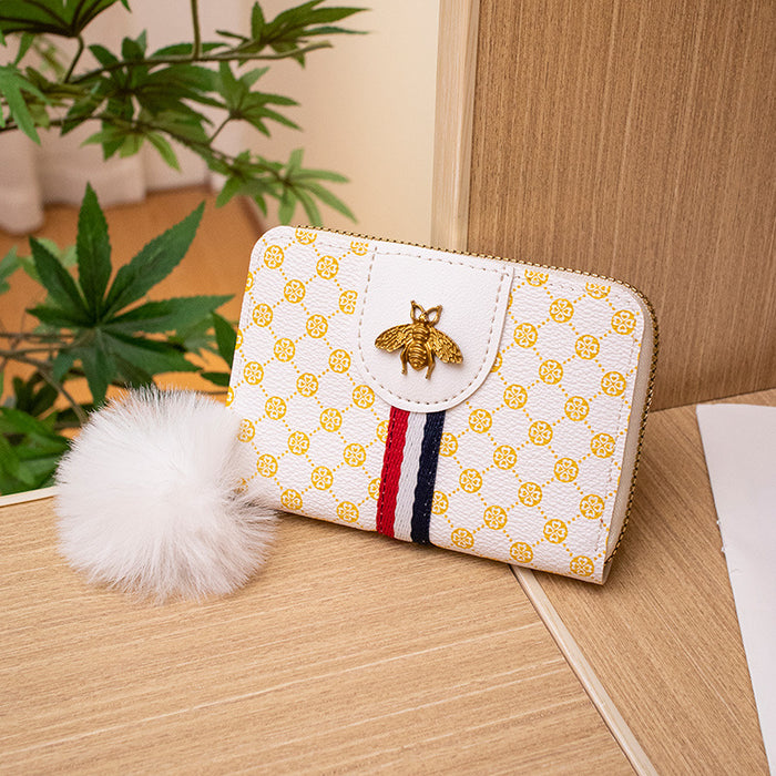 Wholesale Vintage Bee Large Capacity Wallet JDC-WT-HongY009