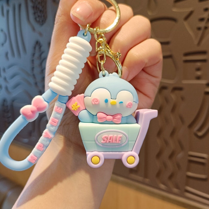 Wholesale Cute Cartoon 3D Doll Silicone Keychain JDC-KC-MingT125