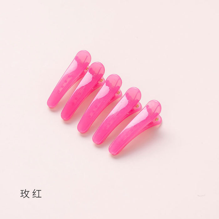 Wholesale  color  clip jelly color hair clip color translucent small clip 3.5cm plastic hair clip Accessories