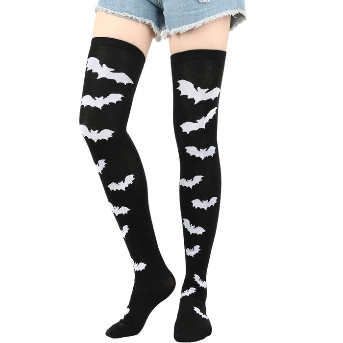 Wholesale Halloween Bleeding Bat COS Masquerade Skull Blood Stockings JDC-SK-XQ036