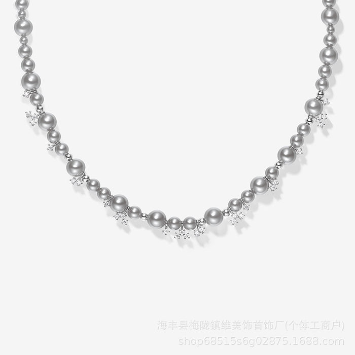 Wholesale Bubble Nebula Necklace Black Light Luxury Clavicle Chain Accessories Women' s Birthday Gift