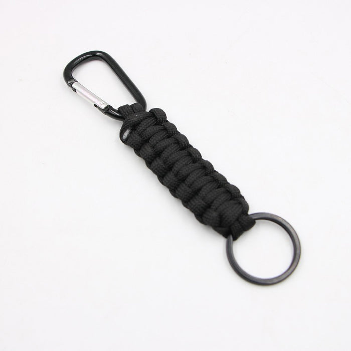 Wholesale hand woven mountaineering nylon parachute cord key chain JDC-KC-Zuge051