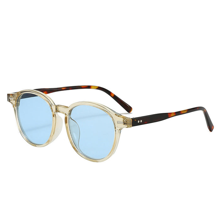 Wholesale New Rice Nail Round Frame Sunglasses Retro Personalized Sunglasses Sunglasses