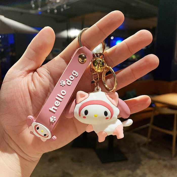 Wholesale Silicone Cartoon Doll Keychain JDC-KC-MingT095