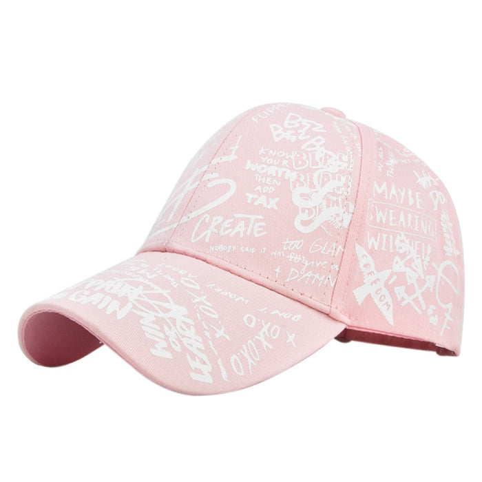 Wholesale printing baseball cap three-dimensional graffiti cap mesh baseball cap sun hat lovers hat