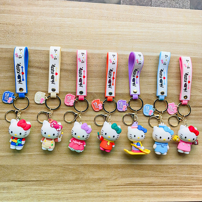 Wholesale Cartoon Three-dimensional Silicone Doll Keychain JDC-KC-MZL005