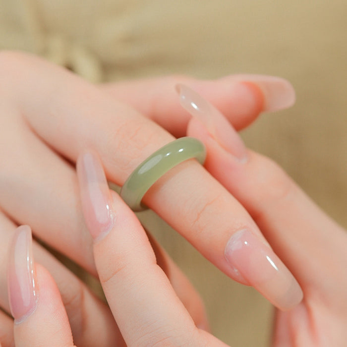 Wholesale Ring plain ring jade jewelry women's tail ring index finger ring