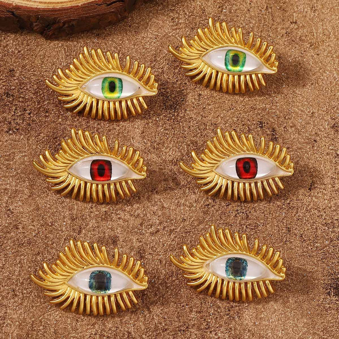 Wholesale Zinc Alloy Devil Eye Earrings JDC-ES-YueLi011