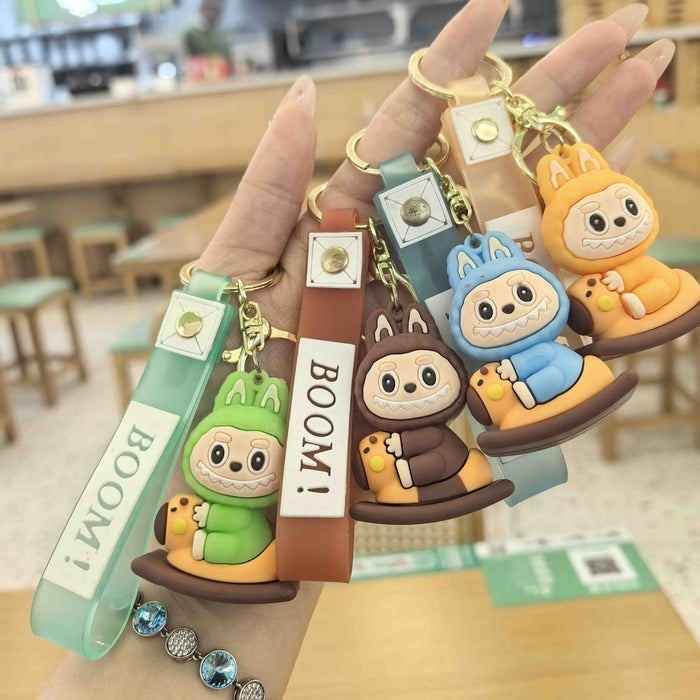 Wholesale Little Sheep Keychain Creative Silicone Doll Pendant Car Keychain Accessories