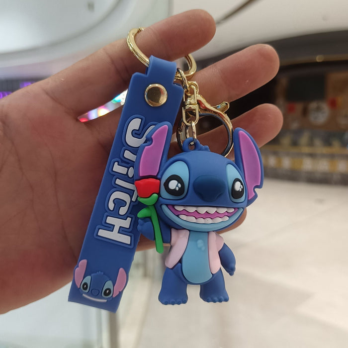 Wholesale Cartoon Silicone Anime Keychain JDC-KC-YiChang028