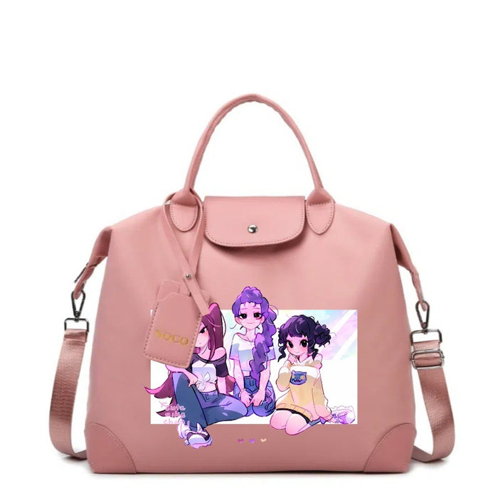 Wholesale Kpop Cartoon Print Large Capacity Canvas Handbags