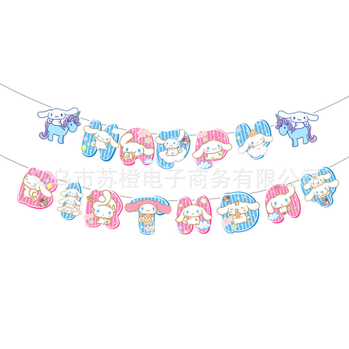 Wholesale Party Supplies  Children' s Cartoon Birthday Decoration Disposable Tableware Cartoon Paper Cup suit