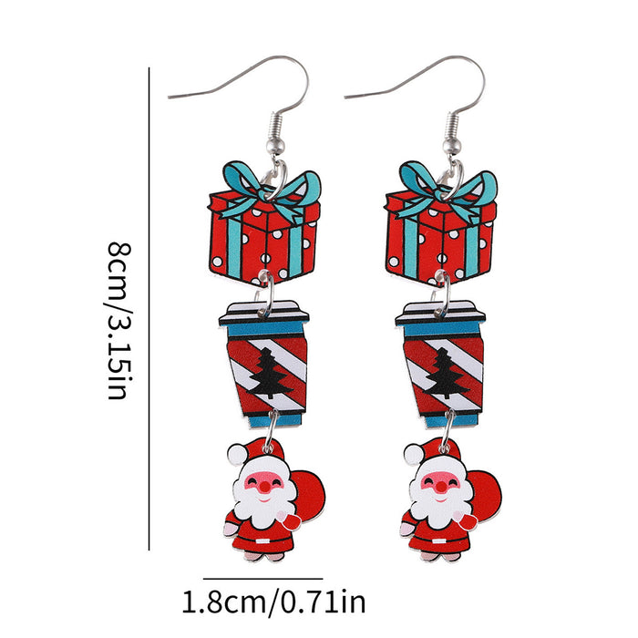 Wholesale Christmas  Christmas Tree Coffee ing Earrings