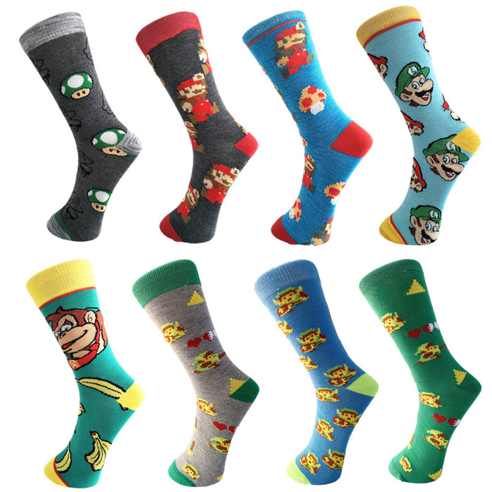 Wholesale Cotton Cartoon Middle Tube Socks JDC-SK-YiYan069