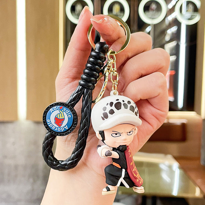 Wholesale Creative Cartoon 3D Doll Silicone Keychain JDC-KC-BenX007