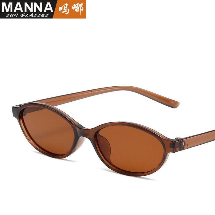 Wholesale Retro oval small frame sunglasses for women's outdoor fashion wear, sunglasses for men's personality