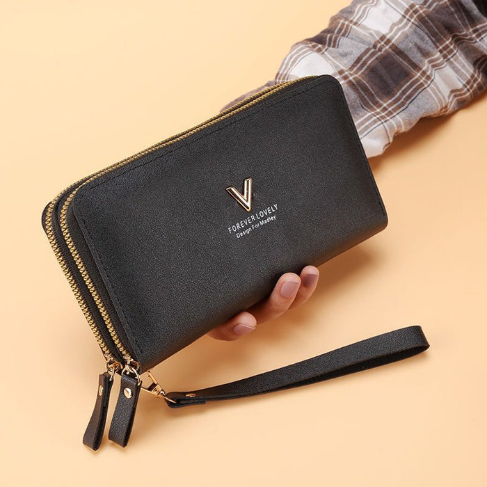 Wholesale PU Long Wallet with Sequins Fresh Sweet Style Everyday Use Gift MOQ≥3
