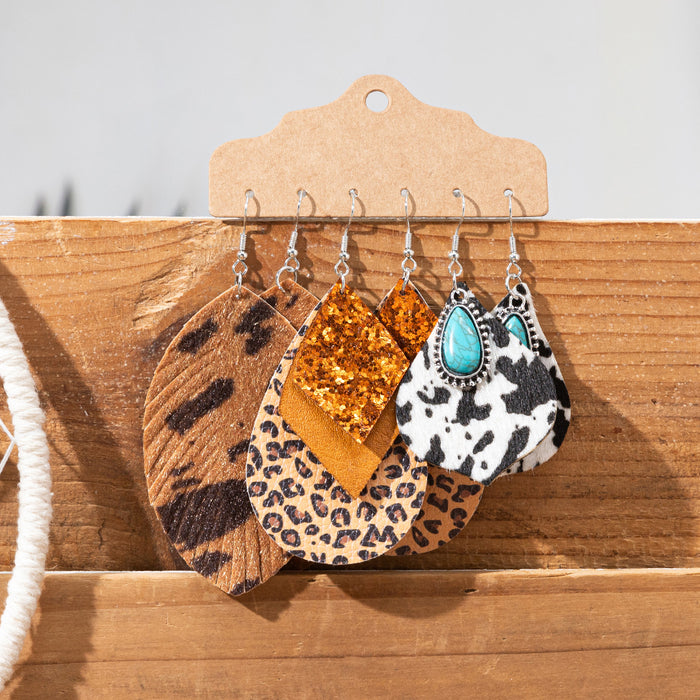 Wholesale Vintage turquoise design earring set