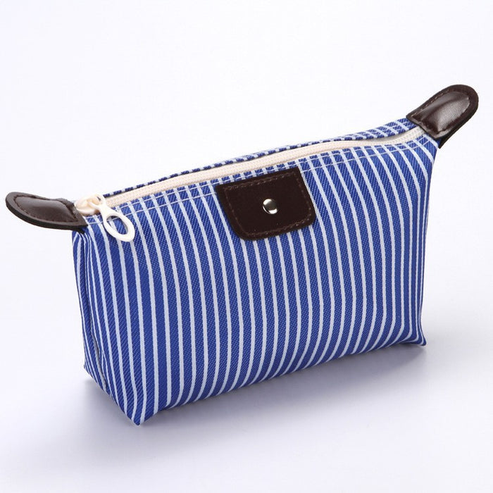 Wholesale Striped Dumpling Cosmetic Bag Dumpling Bag Folding JDC-CB-Xiangz002