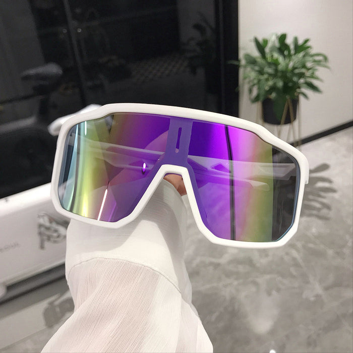 Wholesale Retro oversized frame outdoor cycling windproof sports sunglasses, hiking and eye protection sunglasses