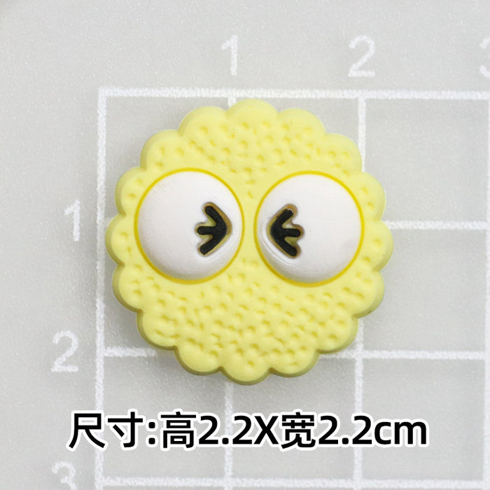 Wholesale 10pcs Soft rubber briquette elf silicone patch slippers buckle headset phone case airbag bracket refrigerator sticker accessories