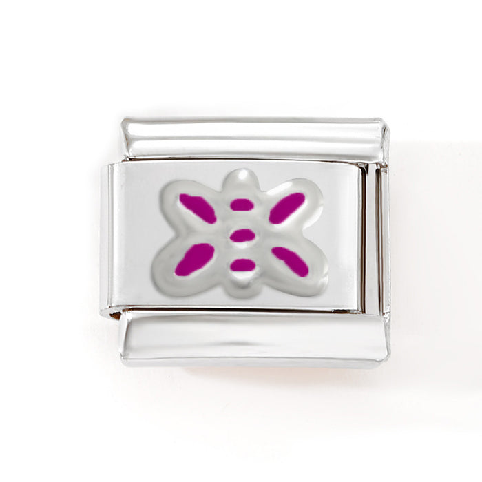 Wholesale Mother' s Day Series Stainless Steel Italian Flower Bracelet DIY Module Combination Jewelry