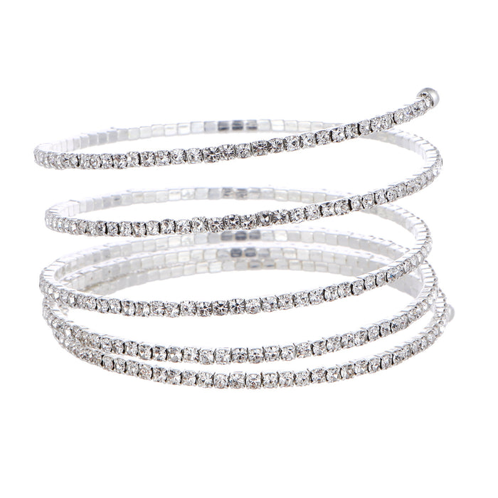 Wholesale Round Single Row Full Diamond Bracelet JDC-BT-ShiYi002