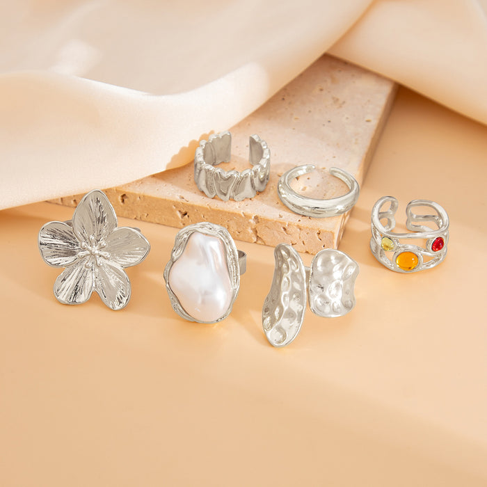 Wholesale Small niche design versatile ring, circular ring, geometrically irregular opening ring