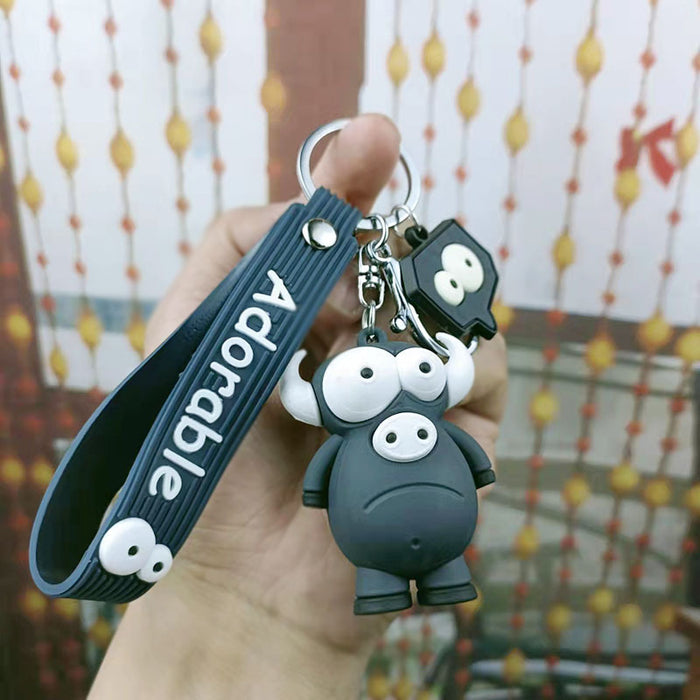 Wholesale Cute and quirky big-eyed animal keychains