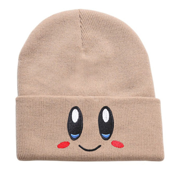 Wholesale Big Eyes Smiley Cartoon Cute Acrylic Wool Knitted Hat JDC-FH-Shengn003